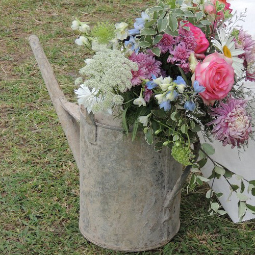 Vintage Metal Watering Can-image